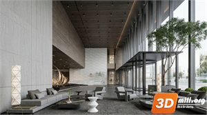 Lobby front desk Skp Files 